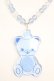 画像2: Angelic Pretty /Sunny Smile Bearネックレス  ブルー Y-25-05-08-004-AP-AC-SZ-ZY (2)