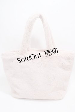 画像2: Maison de FLEUR / ファーパールビジュートートバッグ F ピンク Y-25-05-08-056-LO-BG-SZ-ZT308