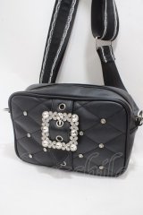 Ank Rouge / ビジューキルティングショルダーBag  黒 Y-25-05-08-059-CA-BG-SZ-ZY
