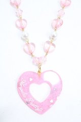 Angelic Pretty / Decoration Heartネックレス  ピンク Y-25-05-08-005-AP-AC-SZ-ZY