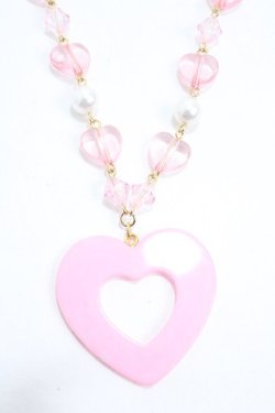 画像2: Angelic Pretty / Decoration Heartネックレス  ピンク Y-25-05-08-005-AP-AC-SZ-ZY