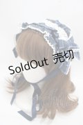 axes femme kawaii / タータンチェックヘッドドレス  紺 Y-25-05-08-072-AX-AC-SZ-ZY
