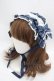 画像1: axes femme kawaii / タータンチェックヘッドドレス  紺 Y-25-05-08-072-AX-AC-SZ-ZY (1)