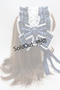 画像3: axes femme kawaii / タータンチェックヘッドドレス  紺 Y-25-05-08-072-AX-AC-SZ-ZY