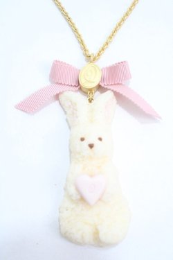 画像1: Q-pot. / ミルクなうさぎクッキーネックレス  ミルク Y-25-05-08-006-QP-AC-SZ-ZY