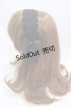 画像2: m petit by misako / AMレースカチューシャ  黒 Y-25-05-08-073-LO-AC-AS-ZY