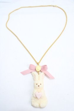 画像3: Q-pot. / ミルクなうさぎクッキーネックレス  ミルク Y-25-05-08-006-QP-AC-SZ-ZY