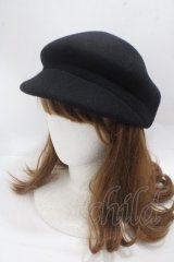 axes femme / フェルトキャスケット  黒 Y-25-05-08-080-AX-AC-SZ-ZY