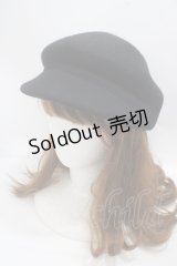 axes femme / フェルトキャスケット  黒 Y-25-05-08-080-AX-AC-SZ-ZY