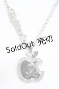HYSTERIC GLAMOUR / ドクロアップルネックレス  シルバー Y-25-05-08-007-PU-AC-SZ-ZY