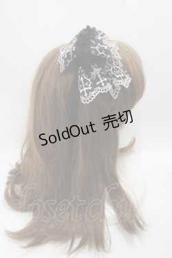 画像3: Moi-meme-Moitie / バラ十字架オリジナルレースカチューシャ  ブラック×ホワイト Y-25-05-08-084-MO-ZA-SZ-ZY