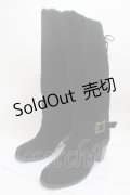 axes femme / ファー折り返し3Wayブーツ L 黒 Y-25-05-08-085-AX-SH-SZ-ZY