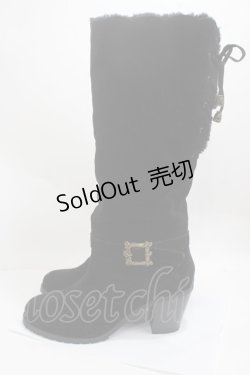 画像2: axes femme / ファー折り返し3Wayブーツ L 黒 Y-25-05-08-085-AX-SH-SZ-ZY