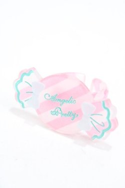 画像1: Angelic Pretty / ストライプCandyリング  ピンク Y-25-05-08-011-AP-AC-SZ-ZY