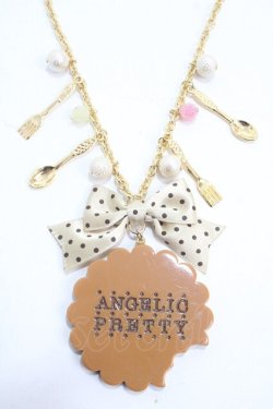 画像1: Angelic Pretty / Sweet Creamビスケットネックレス  ベージュ Y-25-05-08-002-AP-AC-SZ-ZY