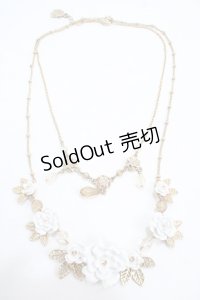 axes femme / ローズ2連ネックレス  ゴールド Y-25-05-08-018-AX-AC-SZ-ZY
