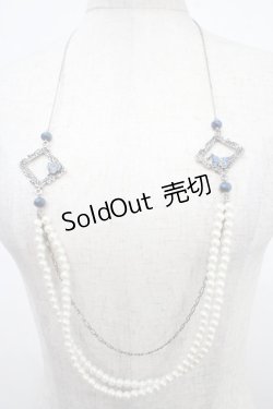 画像1: axes femme / ローズフレームパールネックレス   Y-25-05-08-020-AX-AC-SZ-ZY