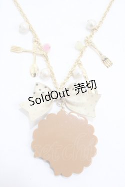 画像2: Angelic Pretty / Sweet Creamビスケットネックレス  ベージュ Y-25-05-08-002-AP-AC-SZ-ZY