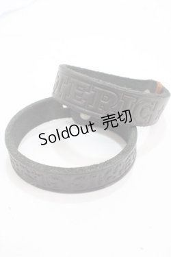 画像1: HYSTERIC GLAMOUR / レザーバングル  黒 Y-25-05-08-023-PU-AC-SZ-ZY