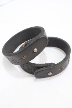 画像2: HYSTERIC GLAMOUR / レザーバングル  黒 Y-25-05-08-023-PU-AC-SZ-ZY