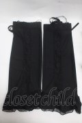 GOTH / レースチュールレッグカバー   Y-25-05-08-029-GO-ZA-SZ-ZY
