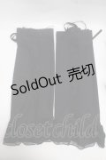 GOTH / レースチュールレッグカバー   Y-25-05-08-029-GO-ZA-SZ-ZY