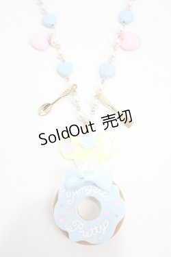 画像1: Angelic Pretty / カラフルDonutジュリィネックレス  サックス Y-25-05-08-003-AP-AC-SZ-ZY