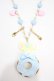 画像1: Angelic Pretty / カラフルDonutジュリィネックレス  サックス Y-25-05-08-003-AP-AC-SZ-ZY (1)