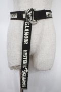 HYSTERIC GLAMOUR / ロゴベルト  黒 Y-25-05-08-032-PU-ZA-SZ-ZY