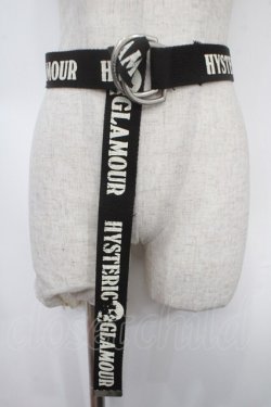 画像1: HYSTERIC GLAMOUR / ロゴベルト  黒 Y-25-05-08-032-PU-ZA-SZ-ZY