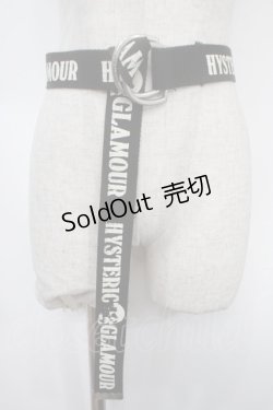 画像1: HYSTERIC GLAMOUR / ロゴベルト  黒 Y-25-05-08-032-PU-ZA-SZ-ZY