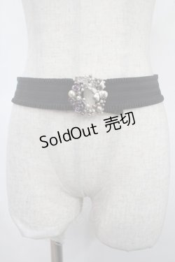 画像2: axes femme / ローズ×バタフライゴムベルト  シルバー Y-25-05-08-036-AX-ZA-SZ-ZY