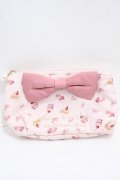 Maison de FLEUR / Pink Sweets Maniaリボンタックポーチ F ピンク Y-25-05-08-044-LO-ZA-SZ-ZY