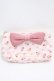 画像1: Maison de FLEUR / Pink Sweets Maniaリボンタックポーチ F ピンク Y-25-05-08-044-LO-ZA-SZ-ZY (1)