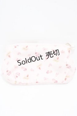画像2: Maison de FLEUR / Pink Sweets Maniaリボンタックポーチ F ピンク Y-25-05-08-044-LO-ZA-SZ-ZY