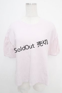 画像1: Jane Marple / オーガンジースリーブのTシャツ  ラベンダー Y-25-05-10-055-JM-TO-SZ-ZY