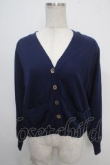 Jane Marple / 後ろリボンカーディガン  紺 Y-25-05-10-056-JM-TO-SZ-ZT0725