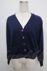 Jane Marple / 後ろリボンカーディガン  紺 Y-25-05-10-056-JM-TO-SZ-ZT0725