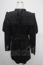 画像2: 【SALE】Bubbles / セーラーカラークラシックジャガードワンピース F ブラック Y-25-05-10-066-CA-OP-SZ-ZT380 (2)