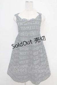 Emily Temple cute / ロゴデニムノースリーブワンピース 150 インディゴ Y-25-05-10-069-ET-OP-SZ-ZY