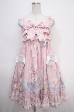 画像1: 球猫lolita / sweet candy kittyジャンパースカート M ピンク Y-25-05-10-071-LO-OP-SZ-ZY