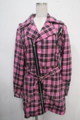 MAD / ベルト付きチェッジャケットク  ピンク Y-25-05-10-074-PU-BL-SZ-ZT199
