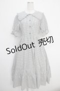 m petit by misako / AM*ギンガムCHKワンピース  グレー Y-25-05-10-076-LO-OP-SZ-ZY