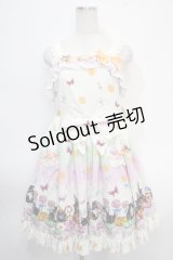 BABY,THE STARS SHINE BRIGHT / Soiree Au Chat Noir スカラップジャンパースカート  オフ白 Y-25-05-10-081-BA-OP-SZ-ZY