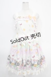 BABY,THE STARS SHINE BRIGHT / Soiree Au Chat Noir スカラップジャンパースカート  オフ白 Y-25-05-10-081-BA-OP-SZ-ZY
