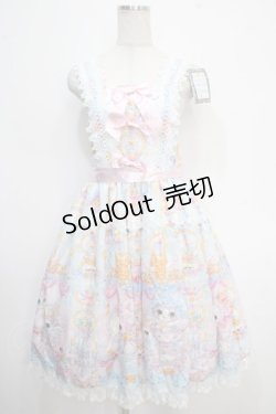 画像1: Royal Princess Alice / pastel merry go round 飴ノ森ふみかコラボジャンパースカート  サックス Y-25-05-10-082-LO-OP-SZ-ZY