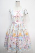 Royal Princess Alice / pastel merry go round 飴ノ森ふみかコラボジャンパースカート  サックス Y-25-05-10-083-LO-OP-SZ-ZY