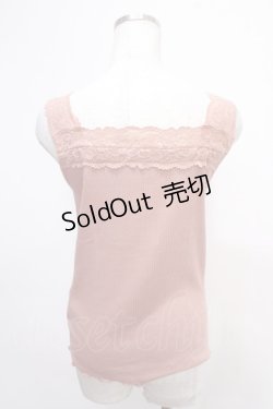 画像2: axes femme / 前後2WAYリブタンク F ピンク Y-25-05-10-001-AX-TO-SZ-ZY