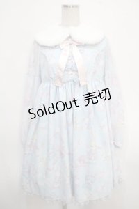 Angelic Pretty / Moco moco Bunnysワンピース  サックス Y-25-05-10-085-AP-OP-SZ-ZY