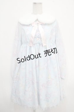 画像1: Angelic Pretty / Moco moco Bunnysワンピース  サックス Y-25-05-10-085-AP-OP-SZ-ZY